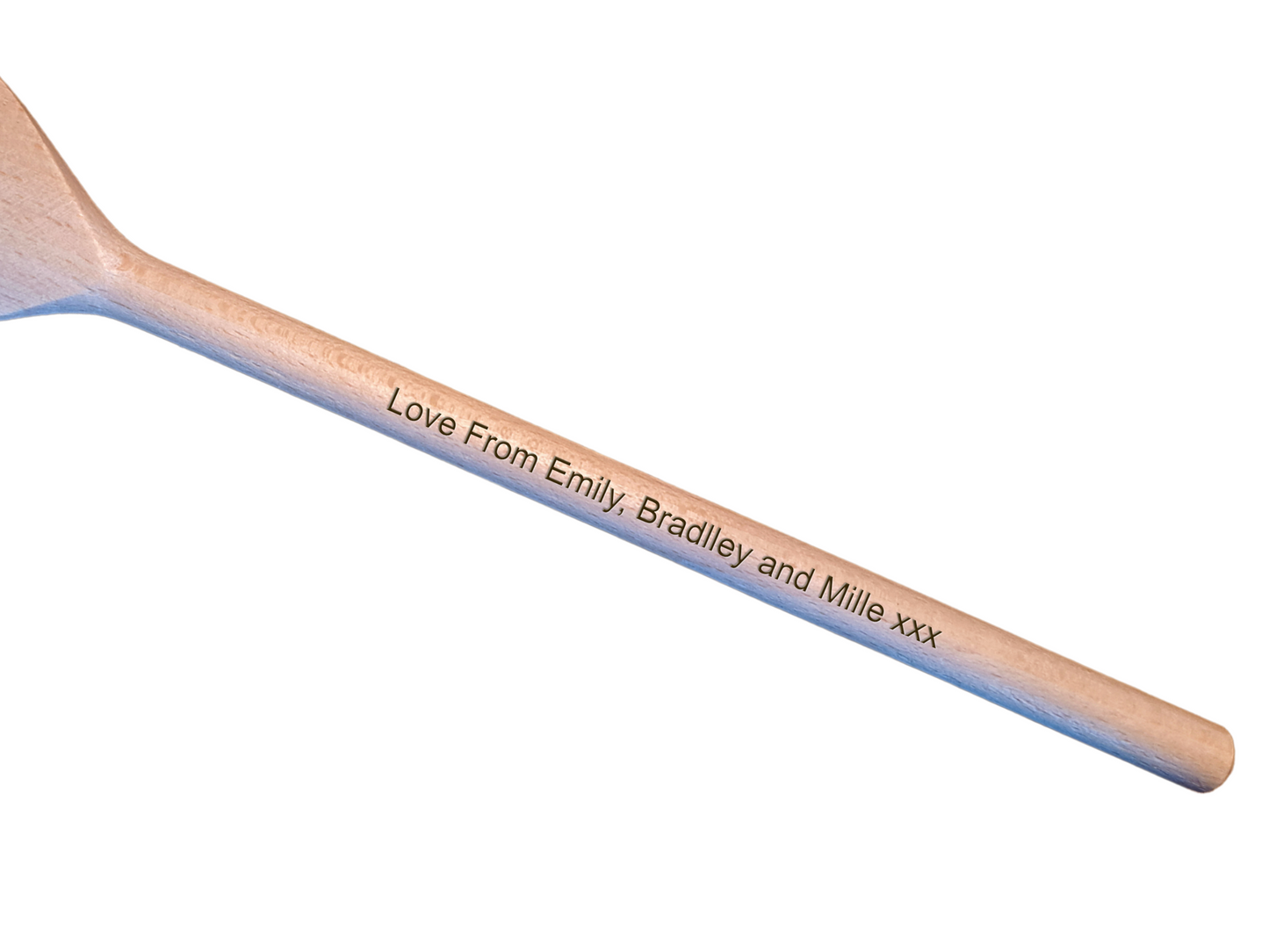Happy Birthday Best Wishes - Engraved Wooden Spoon – 30th to 100th + Optional Personal Message