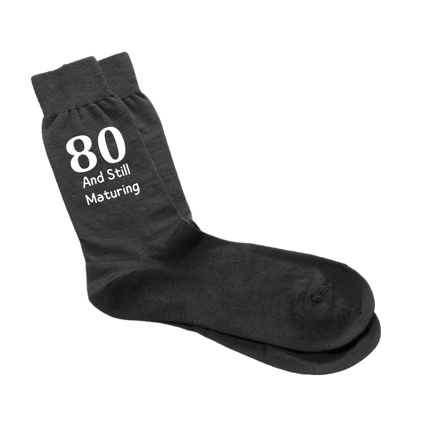 Men’s Personalised Birthday Socks – “Still Maturing” Design (30th–100th)