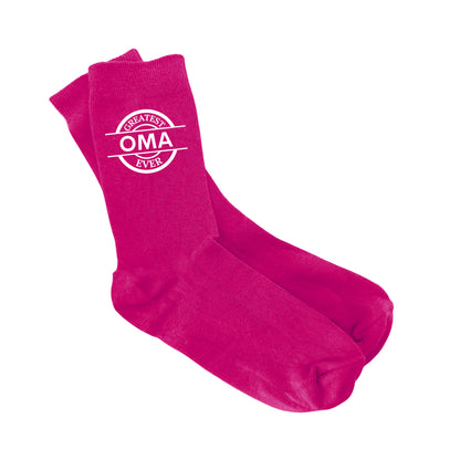 Greatest Oma Ever - Ladies Socks Size 4-8