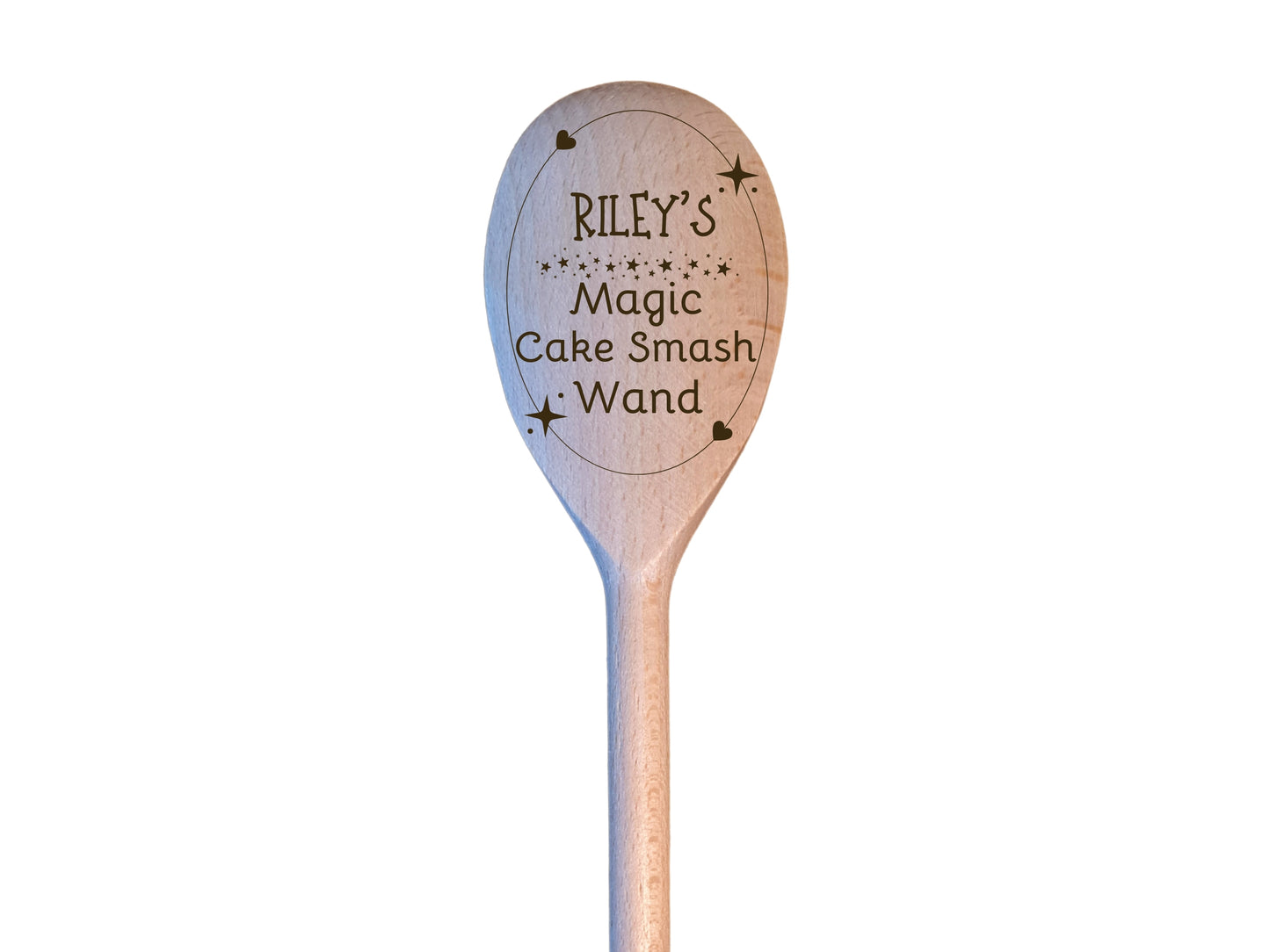 Personalised 1st Birthday Name/Date Cake Smash Wooden Spoon