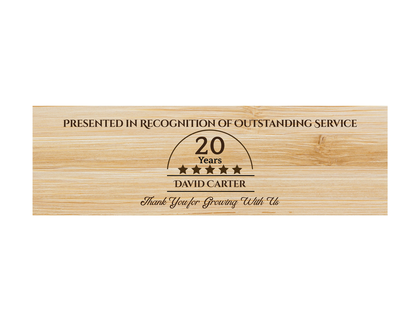 Personalised Engraved Bamboo Wine Box Gift Set | Retirement & Long Service Gift