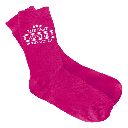 The Best Auntie In the World - Ladies Socks Size 4-8