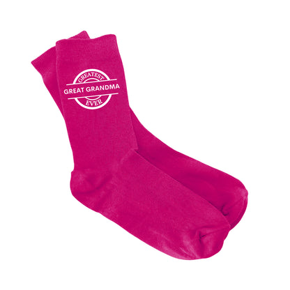 Greatest Great Grandma Ever - Ladies Socks Size 4-8