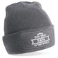 Personalised Best In The World Beanie Hat | Navy, Black & Grey