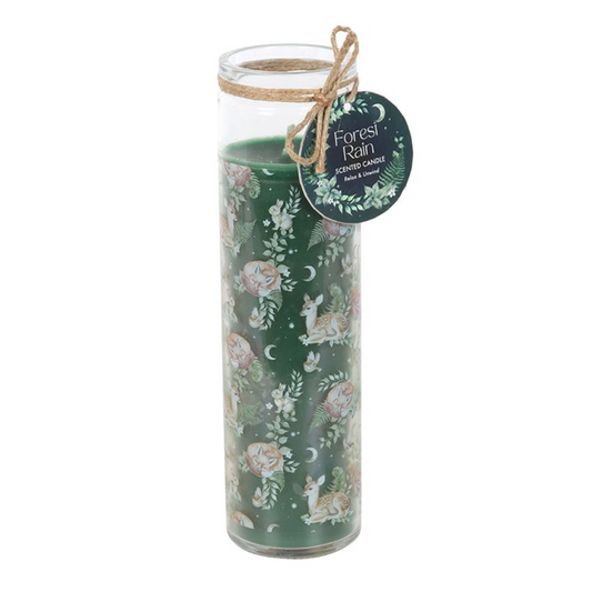 Forest Rain Scented Tube Candle | Fox & Fawn Woodland Design | 50 Hour Burn Time
