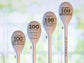 100th Birthday Wooden Laser Engraved Spoon, Birthday Chef Baking Gift