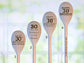 30th Birthday Wooden Laser Engraved Spoon, Birthday Chef Baking Gift