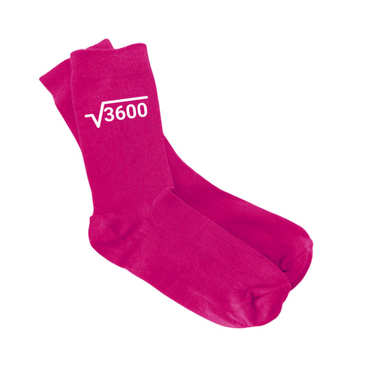 Maths Square Root 60th Birthday - Ladies Socks Size 4-8