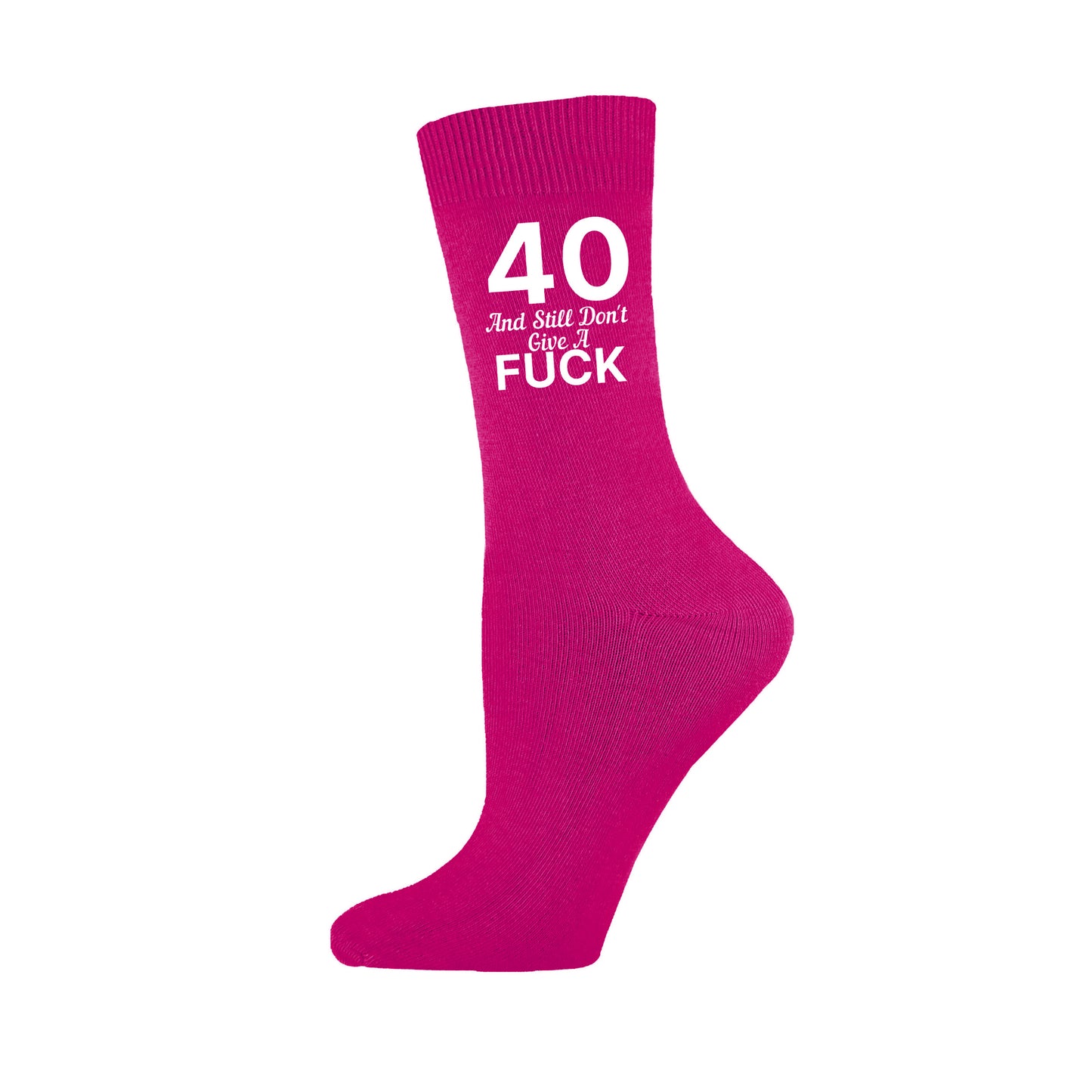 Personalised Women’s “And Still Don’t Give A F*ck" Birthday Socks – 30th to 100th
