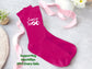 Personalised Women’s “Cancer Sucks” Socks – Charity Ribbon Design (Donation Made To Macmillan)