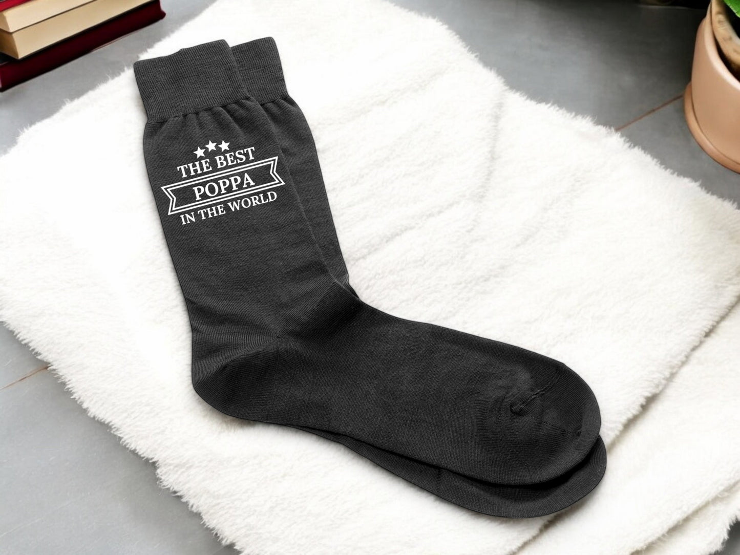 Personalised Men’s “The Best in the World” Socks – For Dad, Grandad, Brother & More