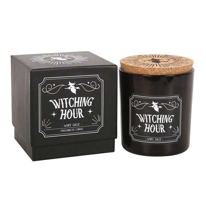 Witching Hour Candle | White Sage Scent | Gothic Home Décor Gift