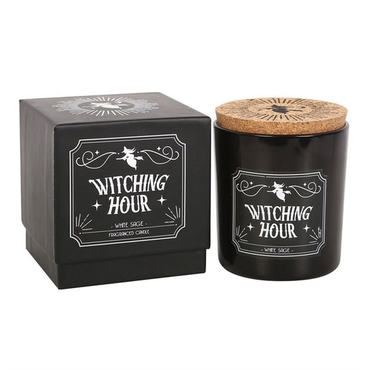 Witching Hour Candle | White Sage Scent | Gothic Home Décor Gift