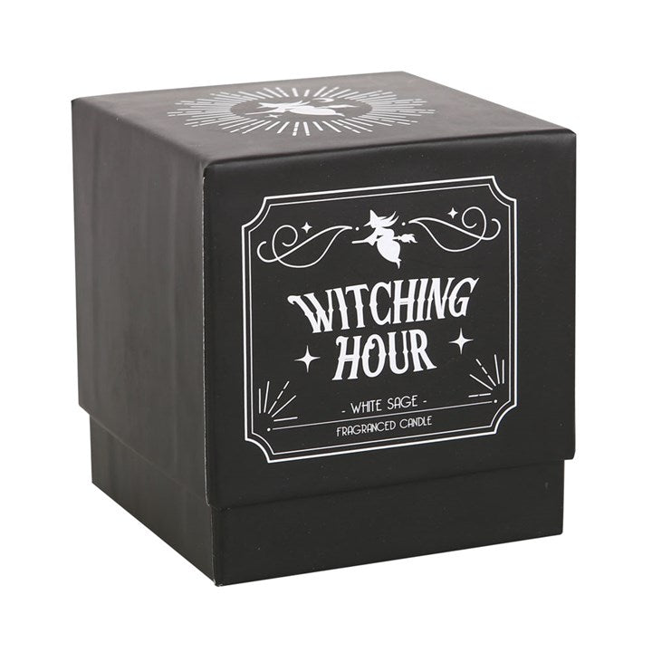 Witching Hour Candle | White Sage Scent | Gothic Home Décor Gift