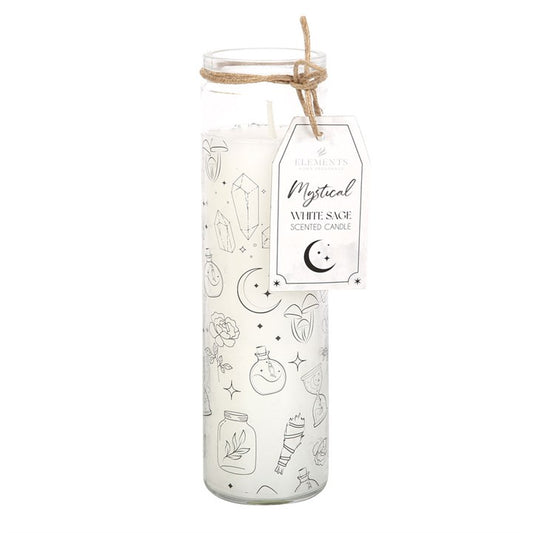 White Sage 7-Day Prayer Candle | Cleansing & Protection | Tube Jar Candle