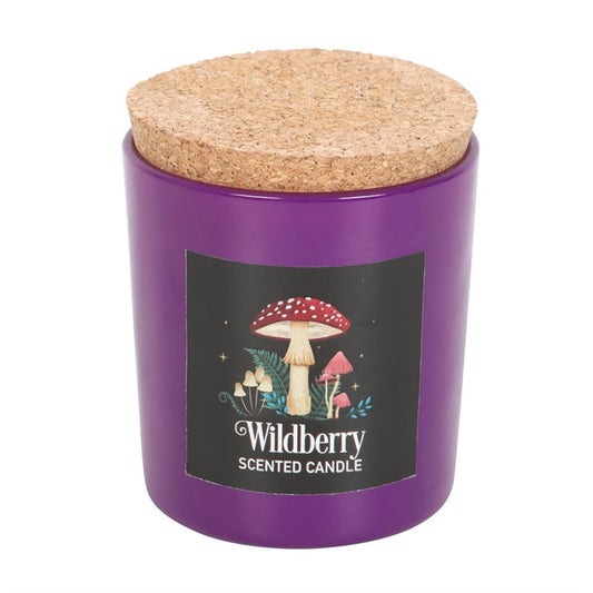 Wildberry Scented Candle | Mystical Mushroom Design | Dark Forest Decor