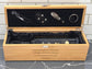 Personalised Engraved Bamboo Wine Box Gift Set | Retirement & Long Service Gift
