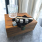 Personalised Engraved Single Whisky Glass Gift Set in Wooden Box | 4 Whisky Stones, Tongs & Pouch | Milestone Birthday Gift for Him or Her | Any Age