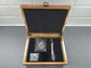 Personalised Engraved Single Whisky Glass Gift Set in Wooden Box | 4 Whisky Stones, Tongs & Pouch | Milestone Birthday Gift for Him or Her | Any Age