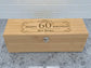 Personalised Engraved Bamboo Wine Box Gift Set | Includes 4 Wine Tools | Milestone Birthday Gift for Him or Her | Any Age