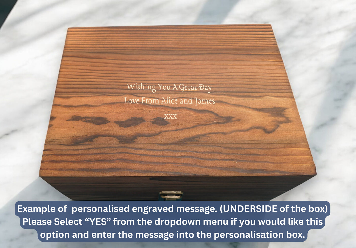 Personalised Engraved Whisky Double Glass Gift Set in Wooden Box | Whiskey Stones, Tongs & Pouch | Milestone Birthday Gift for Him or Her | Any Age