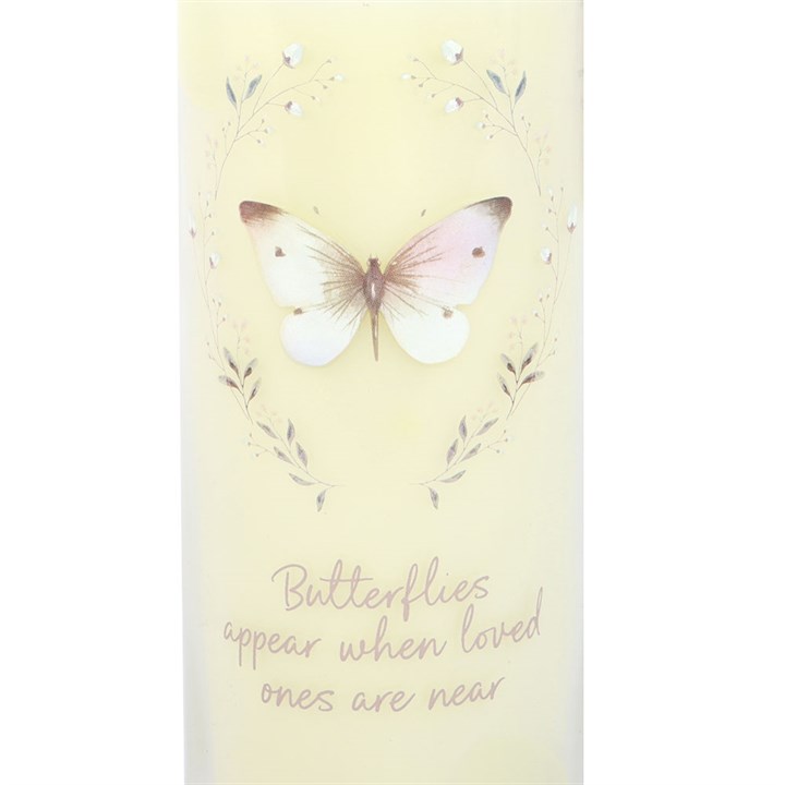 Butterflies Appear - Memorial Candle | Vanilla Scented Tribute | Sympathy Gift