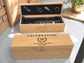 Personalised Engraved Bamboo Wine Box Gift Set | Retirement & Long Service Gift
