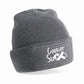 Personalised “Cancer Sucks” Beanie Hat – Charity Ribbon Design (Donation Made To Macmillan)