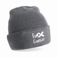 Adult Personalised “F*ck Cancer” Beanie Hat – Charity Ribbon Design (Donation Made To Macmillan)