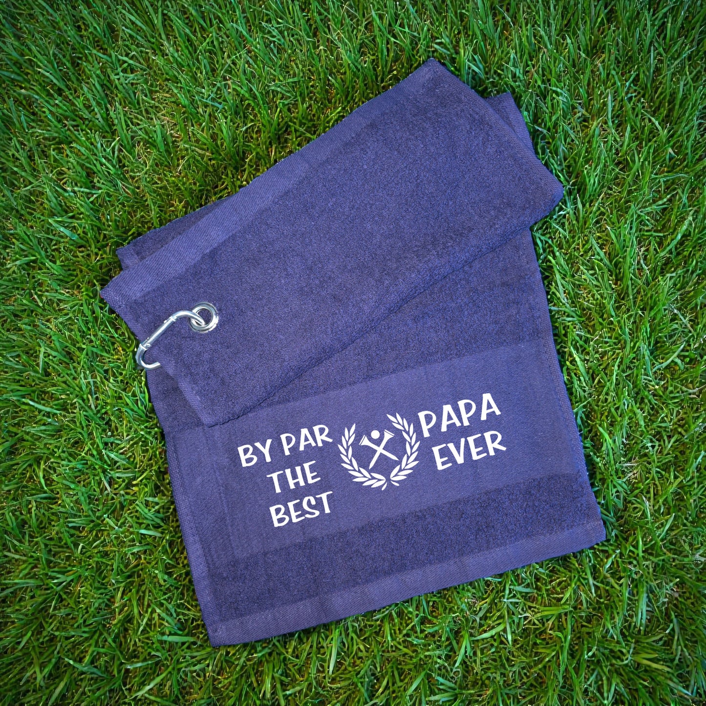 Personalised Golf Towel “By Par The Best Ever”  – Dad, Grandad, Pops & More