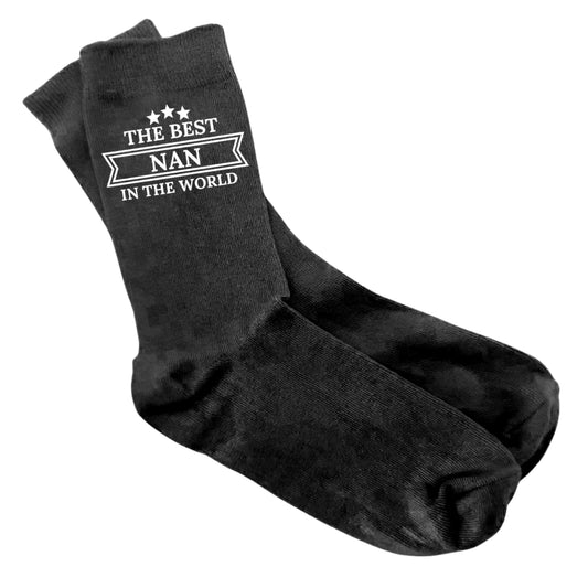 The Best Nan In the World - Ladies Socks Size 4-8