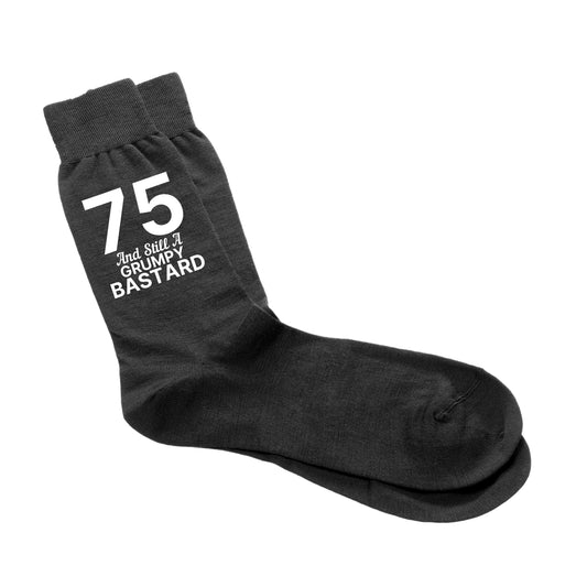 75 And Still A Grumpy Bastard - Men's Socks Size 6-12