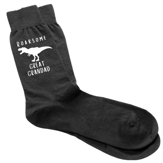 Roarsome Great Grandad - Men's Socks Size 6-12