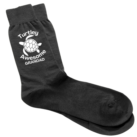 Turtley Awesome Grandad - Men's Socks Size 6-12