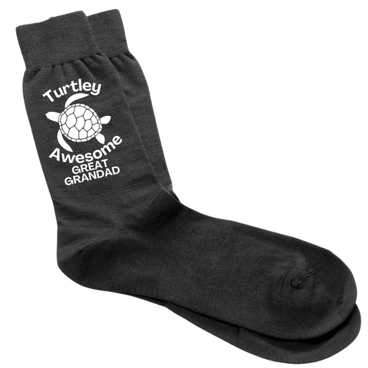 Turtley Awesome Great Grandad - Men's Socks Size 6-12