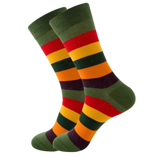 Striped Fun Socks - Men/Women Unisex Socks UK Size 5-11