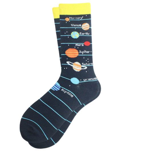 Planet Space Fun Socks - Men/Women Unisex Socks UK Size 5-11