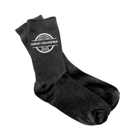 Greatest Great Grandma Ever - Ladies Socks Size 4-8